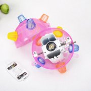 SPRING PARK Electric LED Light Jumping Ball, Vibrating and Bouncing Crazy Fun Toy with Flashing Bright Lights, Music and Sound Pet Chewing Toy Kids Baby Gift