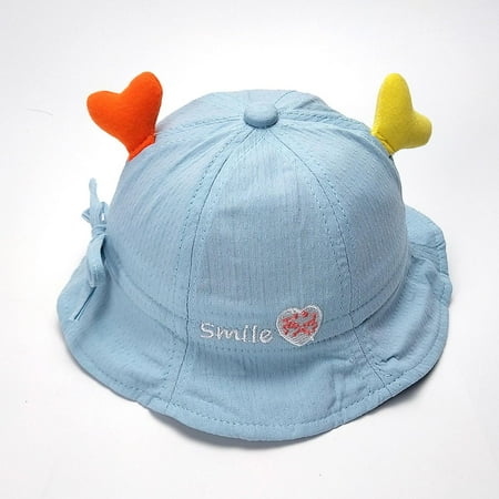 

AURIGATE Toddler Kids Sun Hat Cute Summer Bucket Hat Outdoor Unisex Kids Casual Children Toddler Beach Sun Cap