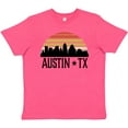 thumbnail image 3 of Inktastic Austin Texas Skyline Vintage Youth T-Shirt, 3 of 5