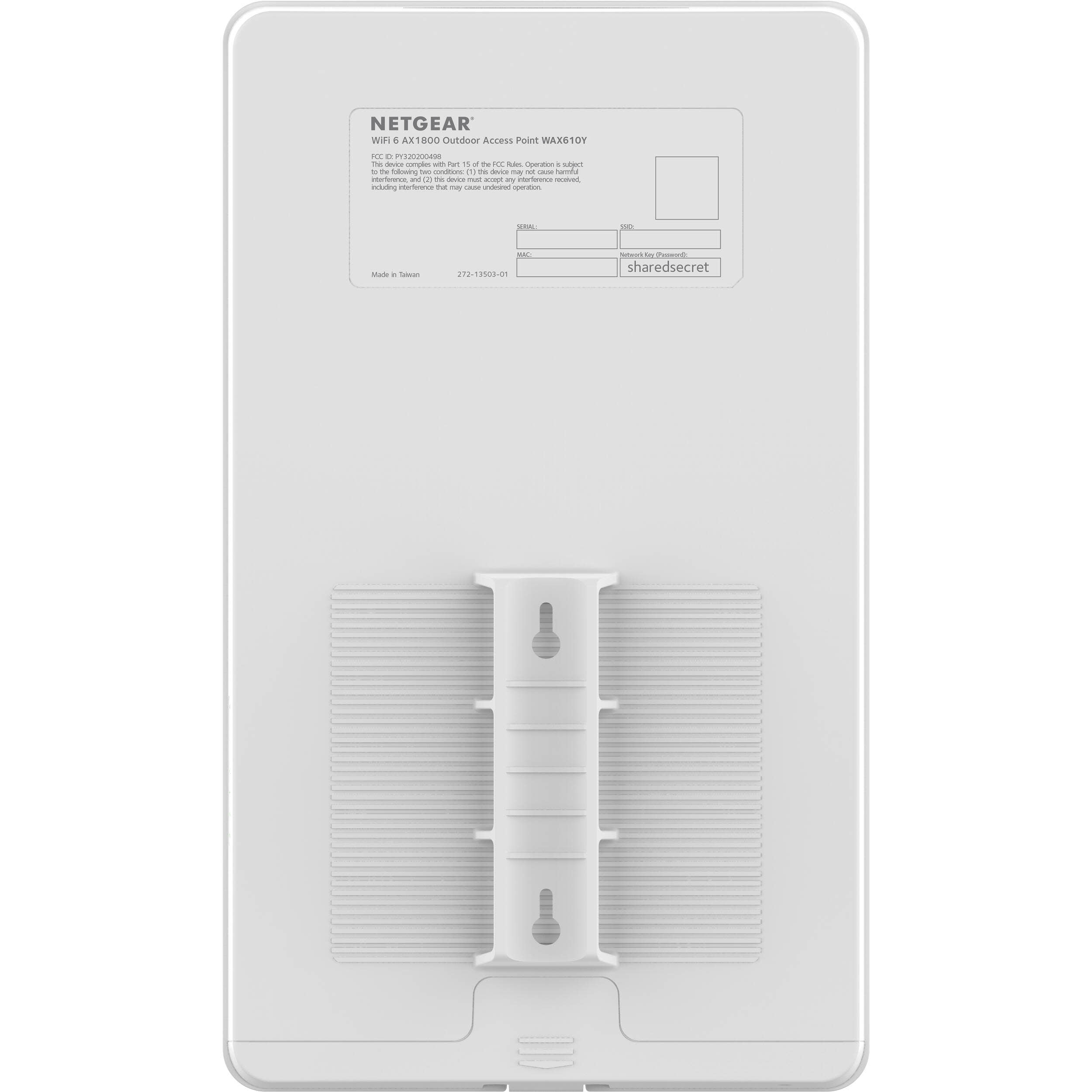 NETGEAR AX1800 Dual Multi-Gig Managed White PoE Outdoor Band Access WiFi Point, Insight 6