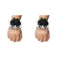 thumbnail image 4 of Ramillete de muñeca Bearachild con rosa de satén hecho a mano N17 negro para bodas y graduaciones, 4 of 6