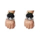 thumbnail image 1 of Cateissary Ramillete de muñeca de rosa de satén hecho a mano elegante de tela para bodas y fiestas de graduación elástica única Type1 NO1, 1 of 6
