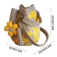 thumbnail image 7 of Boho Crochet Crossbody Bag with Detachable Flower - Handmade Crochet Shoulder Purse - Casual Mini Shoulder Purse - Stylish Handbag for Women Daily Use Holiday Gift(Orange), 7 of 7