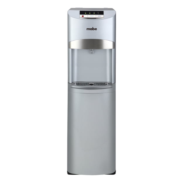 Dispensador de Agua Mabe Silver de Piso 2 Llaves Fría Caliente Garrafón Oculto