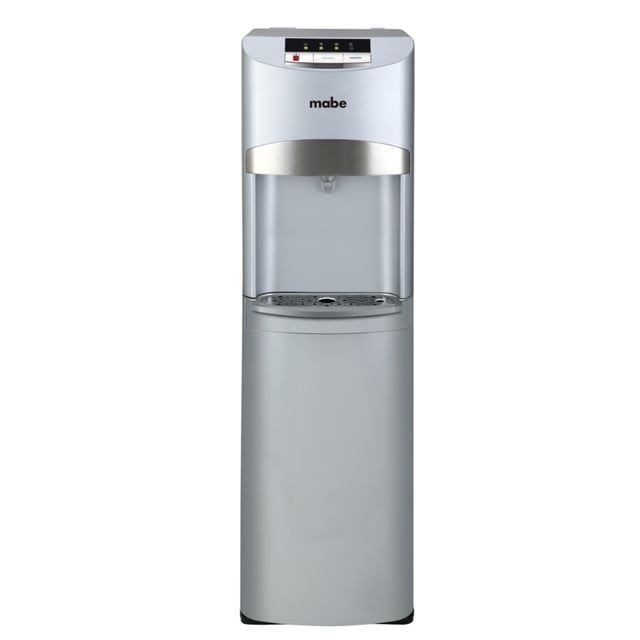 Dispensador de Agua Mabe Silver de Piso 2 Llaves Fría Caliente Garrafón Oculto