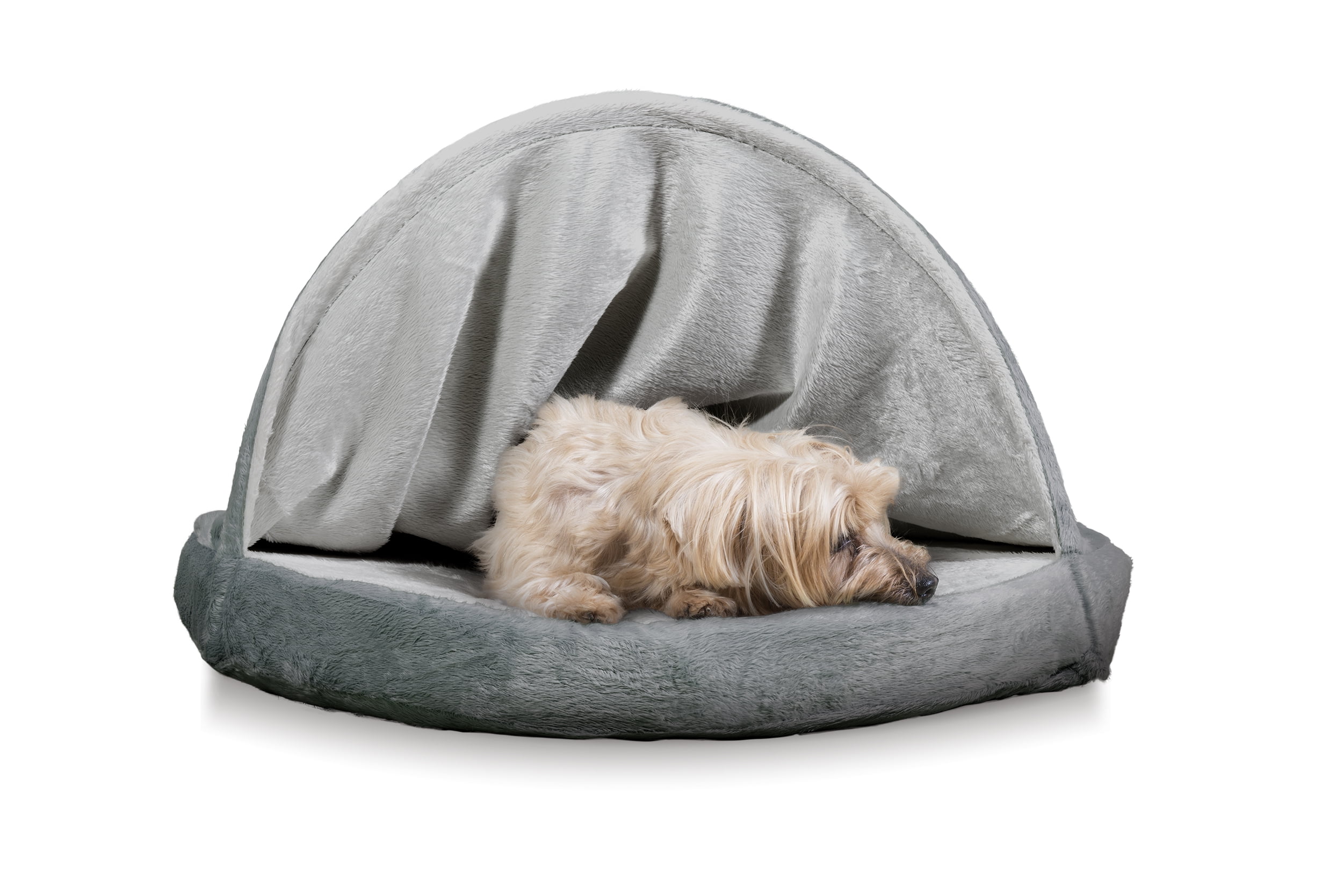 FurHaven Pet Dog Bed Cooling Gel Memory Foam Orthopedic Round