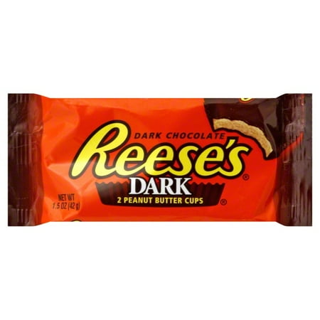 dark reese chocolate cups peanut butter oz wrapper walmart