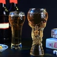 thumbnail image 2 of Gift Hercules Craft Souvenir Football Model Drink Bottle Glass Cup Beer Mug 350ML A, 2 of 5