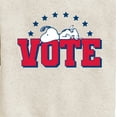 thumbnail image 3 of Peanuts - Vote Snoopy - Toddler & Youth Crewneck Fleece Sweatshirt, 3 of 6