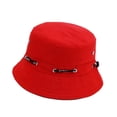 thumbnail image 4 of Sombrero de pescador de alero pequeño, sombrero de construcción a prueba de polvo, transpirable, sombrero de viaje de moda para hombres, sombrero de pescador con cuerda para usar palabras, 4 of 5