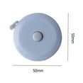 thumbnail image 3 of Cinta métrica retráctil de 2 m, regla de medición de tamaño de altura para niños (azul), 3 of 6