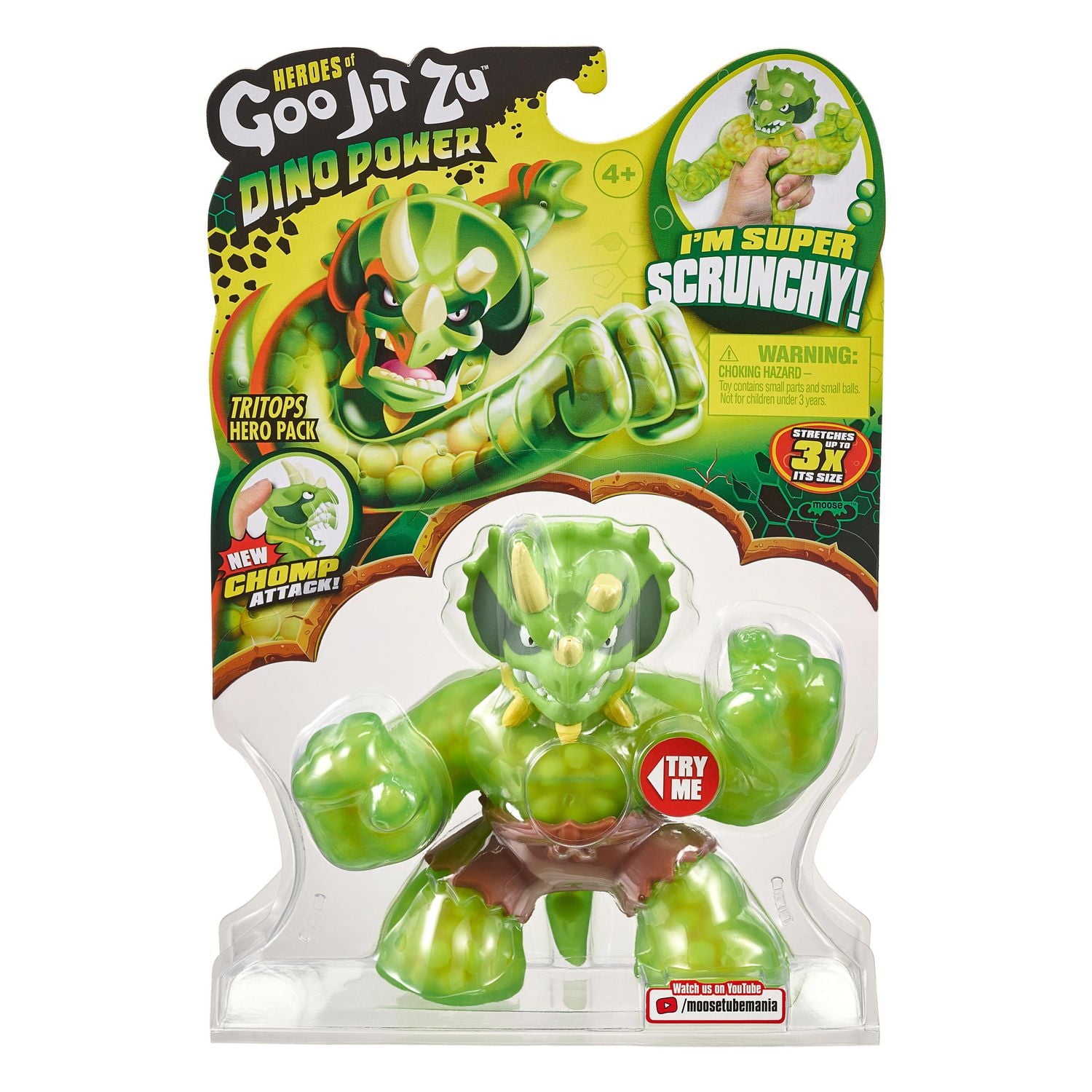 Heroes of Goo Jit Zu Dino Power Hero Pack - Tritops the Triceratops