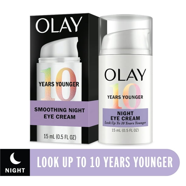 Olay Night Eye Cream, with Retinol & Niacinamide, All Skin Types, Fragrance-Free , 0.5 oz - best drug store eye cream