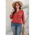 thumbnail image 5 of WIHOLL Tops for Women 3/4 Length Sleeve V Neck Lightweight Business Casual Blouses Spring Summer Work Outfits, 5 of 11