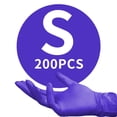 thumbnail image 6 of 200Pcs 6 Mil Disposable Nitrile Gloves, Black & Purple Multi-Color, Waterproof Touchscreen-Compatible, for Cleaning Maintenance (S/M/L/XL), 6 of 20