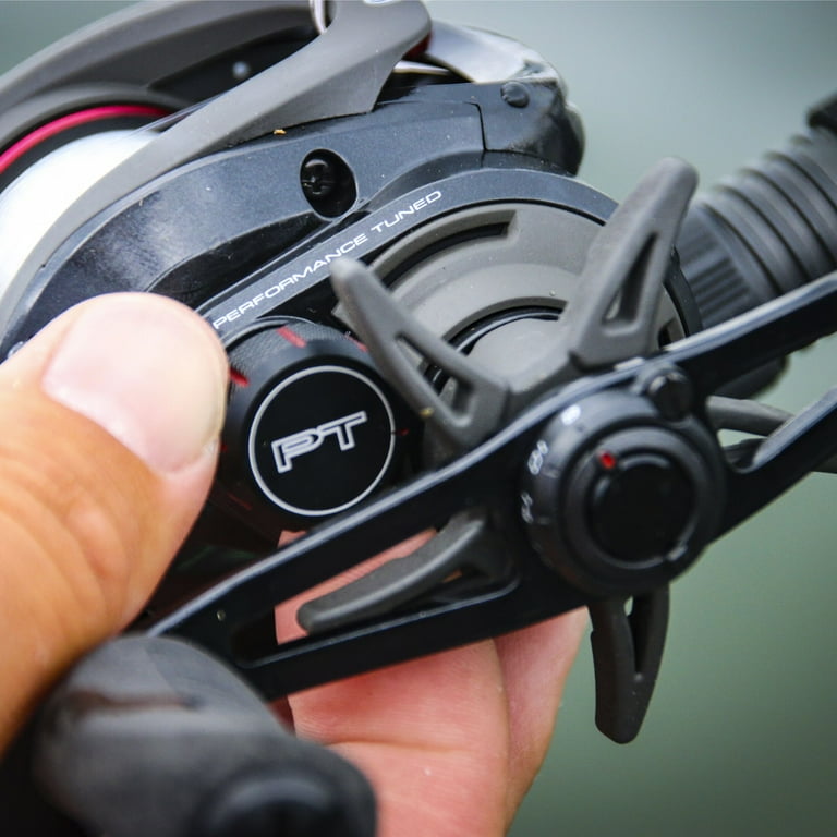 Quantum Smoke Baitcast Fishing Reel, Size 100 Reel, Right-Hand Retrieve, Large EVA Handle Knobs and Continuous Anti-Reverse Clutch, 10+1 Bearings, Quantum Smoke Baitcast Fishing Reel, Size 100 Reel, Right-Hand Retrieve, Large EVA Handle Knobs and Continuous Anti-Reverse Clutch, 10+1 Bearings,