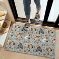 thumbnail image 2 of Light Blue Chicken Floral Pattern Door Rugs,Washable Non Slip Door Mats Indoor,Decorative Door Mats,Entry Mat Indoor for Entrance,Bedroom,Kitchen,Bathroom,20"x32", 2 of 6
