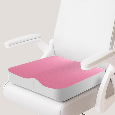 

Qnjujn Memory Cotton Seat Cushion Buttocks Cushion Office Chair Cushion Student Classroom Seat Cushion Thick Seat Cushion Buttocks Cushion For Prolonged Sitting Pink