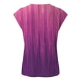 thumbnail image 4 of T Shirts For Women Womens Tops Hat Sleeve Vest V Neck Printed Casual Loose Top T Shirt, 4 of 6