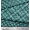 thumbnail image 2 of Soimoi Cotton Voile Fabric Diagonal Check Print Fabric by The Yard 42 Inch Wide, 2 of 3