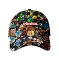 thumbnail image 1 of ROBLOX 3D Print Baseball Cap, Cap, Full Print Cartoon Teen Adjustable Baseball Cap, 1 of 3