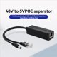 thumbnail image 5 of 3X Adaptador Divisor POE de 48 V A 5 V, Separador Adaptativo Activo, Inyector Aislado, Puerto CC de 5,5 X 2,1 mm para Cámara de 100 M, 5 of 5