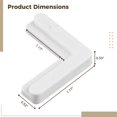 thumbnail image 4 of Screen Frame Corners 80PCS, White Mobile Home Screen Frame Corners, Plastic Window Screen Corners for 5/16in x 3/4in Screens, Window Frame Repair Replacement Parts, 4 of 6