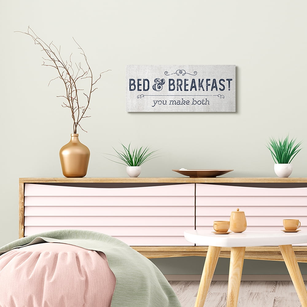 Stupell Industries Self-Serve Bed and Breakfast Rustic Home Sign Canvas Wall Art by Kyra Brown