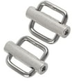 thumbnail image 4 of 2Pcs Slide Buckle 316 Stainless Steel Rectangle Adjustable Knurled Roller Belt Buckles for Fasteners Strap Backpack DIY Webbing Accessories, 4 of 8