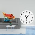 thumbnail image 2 of Adorno de mesa de resina con forma de bailarina de arowana, escultura de prosperidad, reloj silencioso de bailarina de ballet, figura decorativa para, 2 of 8
