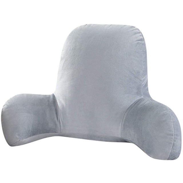 HUGFEGWE 20x15in Small Reading Pillow, Bed Pillow with Armrest, Back Backrest for Sitting in Bed, Reading & Bed Rest Pillows, Solid Color Back Pillow for Bed, Bed Chair Arm Pillow CJB91-43496