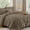 Brown, variant on Queen Comforter Set, 7-Piece Bed in a Bag, Pintuck Bedding Sets for All Season, Includes Comforter, Flat Sheet, Fitted Sheet, Pillowcases and Pillowshams, Blush Pink