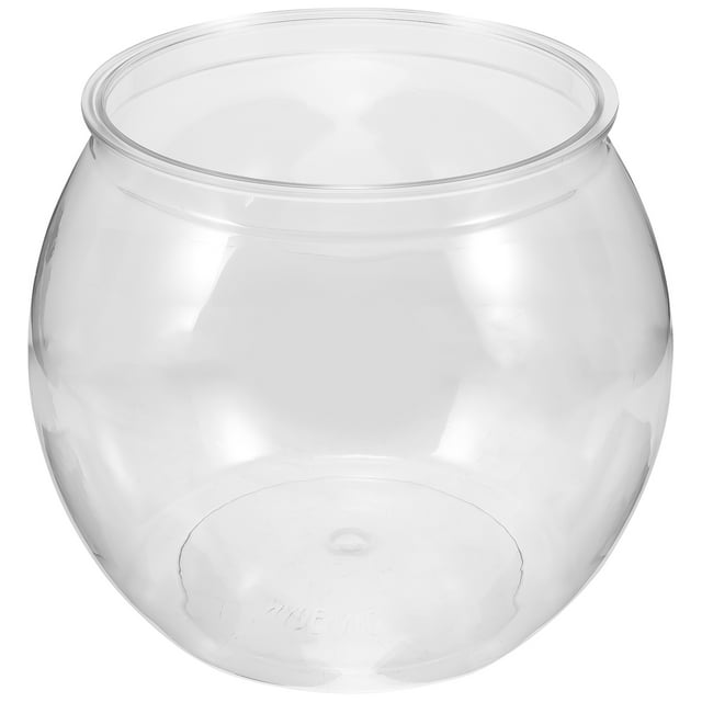 MIANGASTORE Bol à Poisson Transparent Petit Aquarium en Plastique Réservoir pour Poisson Rouge de Bureau Réservoir pour Tortue Bol pour Poisson Rouge Déco