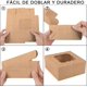 thumbnail image 3 of 50 Pack Kraft Pastry Boxes, Kraft Paper Bakery Boxes, Cajas de Repostería, Cajas de acetato transparente, Cajas para cupcakes, Cajas para postres, 3 of 4