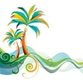 thumbnail image 2 of CafePress - Rainbow Palm Tree - Large Beach Towel, Soft 30"x60" Towel with Unique Design, 2 of 2