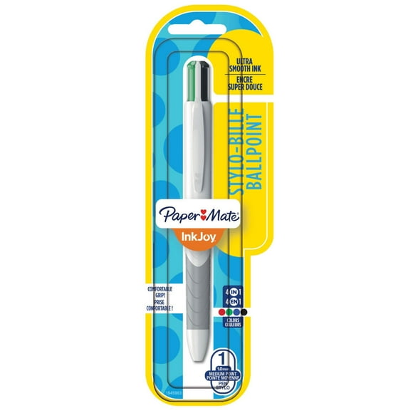 Paper Mate Inkjoy Quatro, Multiple Coloured Retractable Pen, 1PK