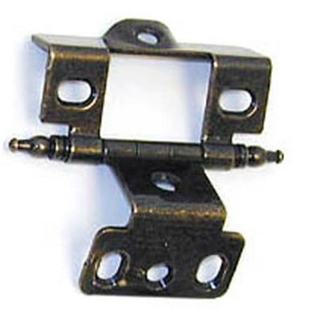 - A03175TM DAE CM Amerock Full Inset Full Wrap Free Swinging Minaret Tip Hinge For 0.75 in. Doors, Dark Antique English