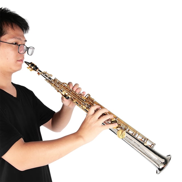 Premium Brass Vintage Silver Tube Saxophone With Gold Keys, Sound, Great For Professionals And Home Use