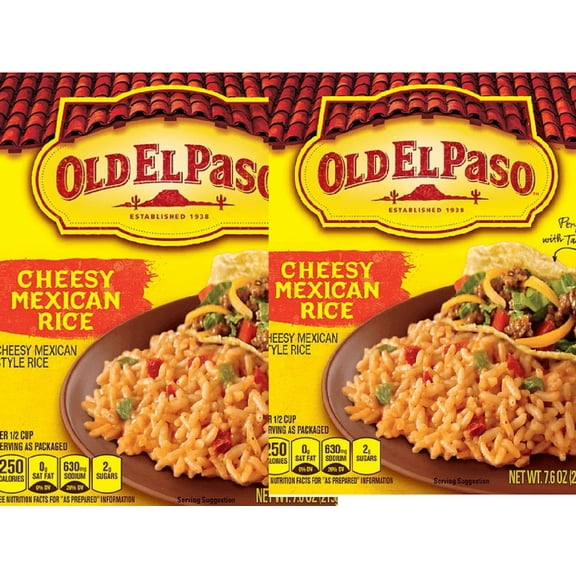 Old El Paso Cheesy Mexican Rice Mix - 7.6oz pack of 2
