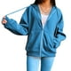 thumbnail image 1 of Chaqueta con capucha para mujer Moda Ligera Streetwear Chica de gran tamaño Azul s Zulema Chaqueta con capucha para mujer, 1 of 8