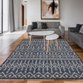 thumbnail image 4 of Yesfashion Carpets Area Rugs Washable 100% Polypropylene Turkish Outdoor Flat Weave Carpet Terrace-Morocco-Bekaa TRC3007 Blue 8'9"*12'2", 4 of 7