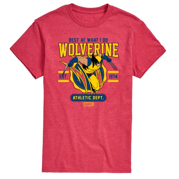 Marvel Wolverine - Collegiate Scratch - Men's Short Sleeve Graphic T-Shirt