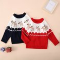 thumbnail image 3 of Toddle Baby Girl Boy Christmas Outfit Baby Girl Boy Christmas Sweater Sweatshirt Warm Crewneck Winter Clothes 2-7T, 3 of 8