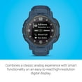 Garmin Instinct Crossover Solar, Rugged Hybrid Smartwatch with Solar