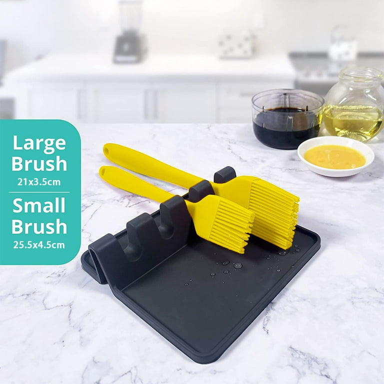 3pcs Silicone Pastry Brush For Cooking Rubber Basting Brush With Grid  Kitchen Brushes Utensils For Food Sauce Butter Oil Bbq Spreading, Shop Now  For Limited-time Deals