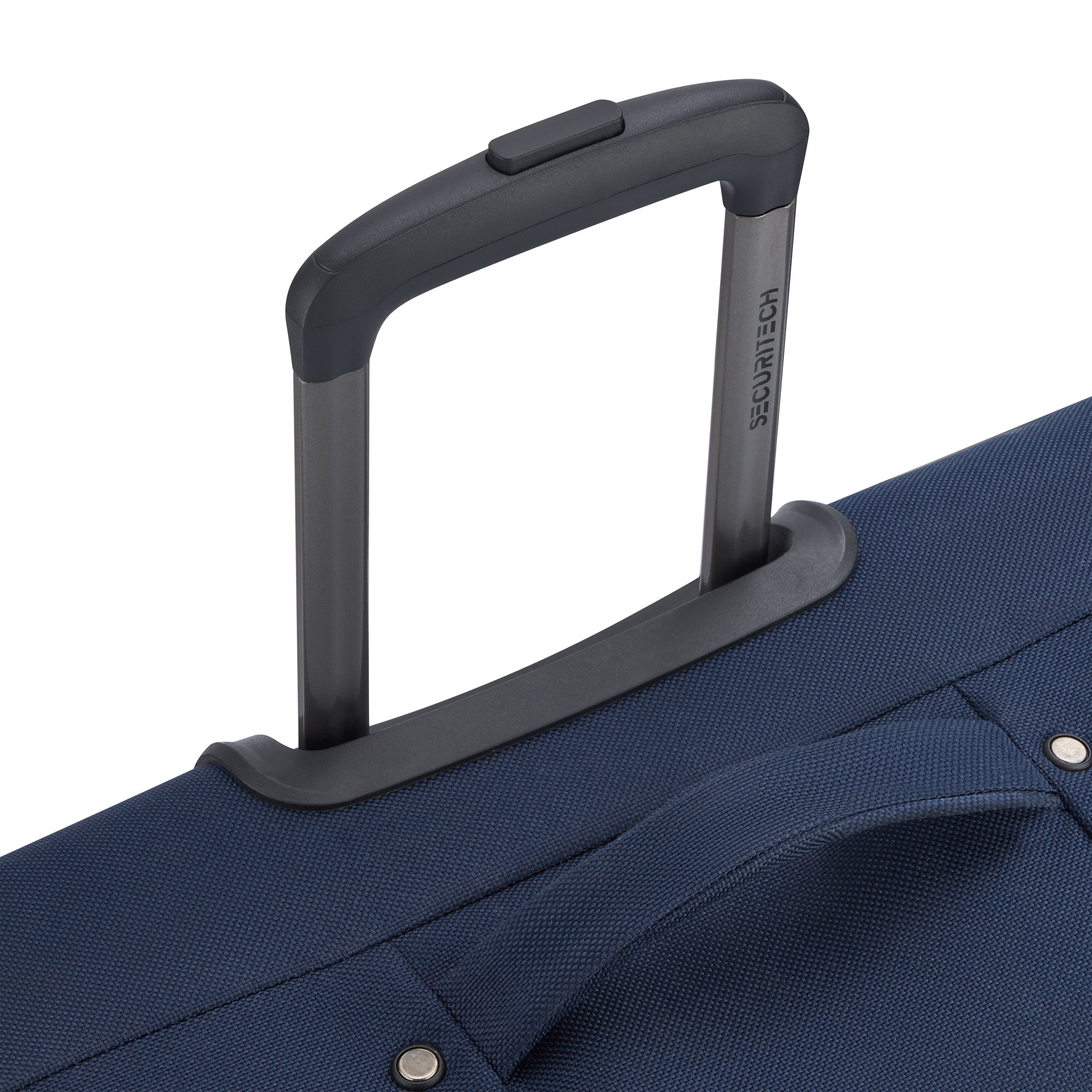 Securitech by Delsey, Rugged Softside 28" Checked Expandable Spinner Luggage, Navy