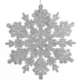 thumbnail image 3 of Ornativity Silver Glitter Snowflake Ornaments Holiday Wedding Sparkle Hanging Plastic Snowflake.42lb, 3 of 5
