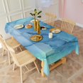 thumbnail image 3 of Blue Marble Abstract Tablecloth,Wipeable Polyester Table Cover for Rectangle Tables,Foldable Tablecloth Cute Tablecloths for Dining Room Camping Indoor Outdoor, 3 of 6