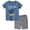 Grey, variant on Boys Toddler Summer Clothes 2T 3T 4T 5T Kids 2-7 Years Boys Outfits Letter Graphic Short Sleeve Shirt T-Shirt Tops + Casual Shorts Set (Red,2-3 Years)