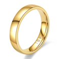 thumbnail image 1 of Anillo de pareja de acero de titanio liso para mujer, anillo de cola con personalidad que no se decolora, 18 quilates S925, 1 of 5